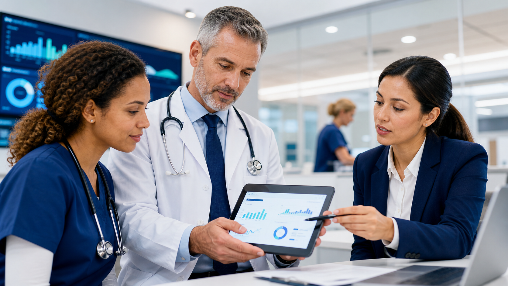 AI-generated healthcare professional resource visual
